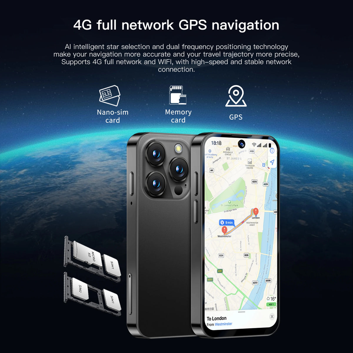 SERVO 19PRO 4G Network Mini Smartphone Android12 OS RAM 6GB ROM 128GB