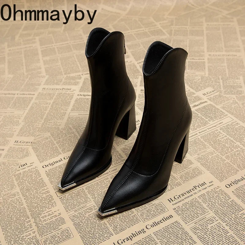 Women's Pointed-Toe Ankle Boots
