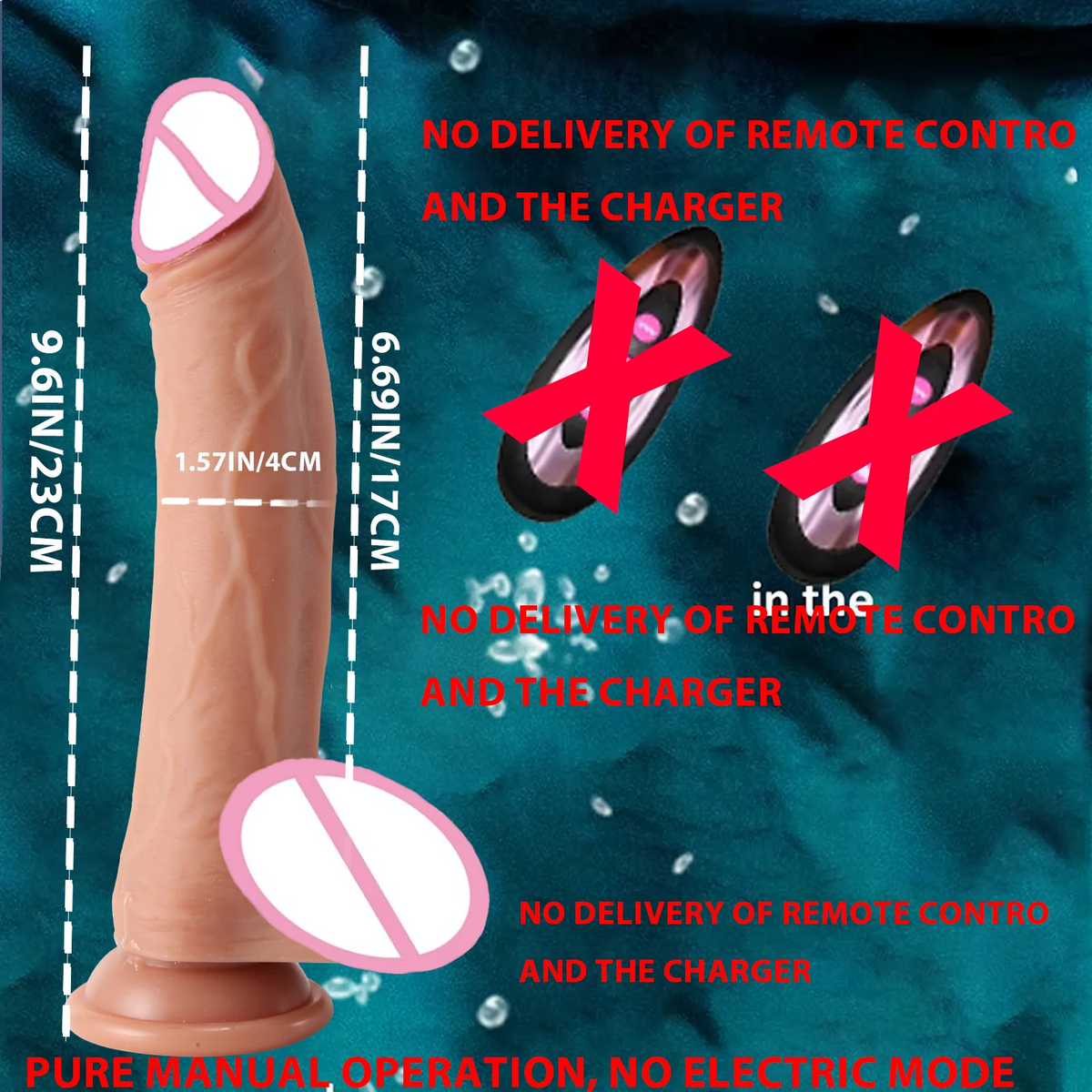 Dildo - Dildo - 1pc Realistic Silicone Dildo with Suction Cup And Telescopic Vibration, Wireless Infrared Control, Rechargeable Lithium Battery, G-Spot And Anal Play Masturbation Toy for Women