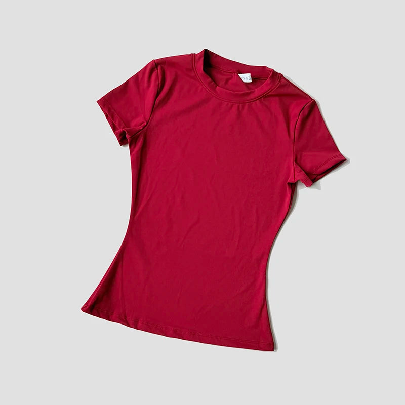 Women Yoga Top Seamless Sport T Shirts Fitness Clothes Short Sleeve Yoga