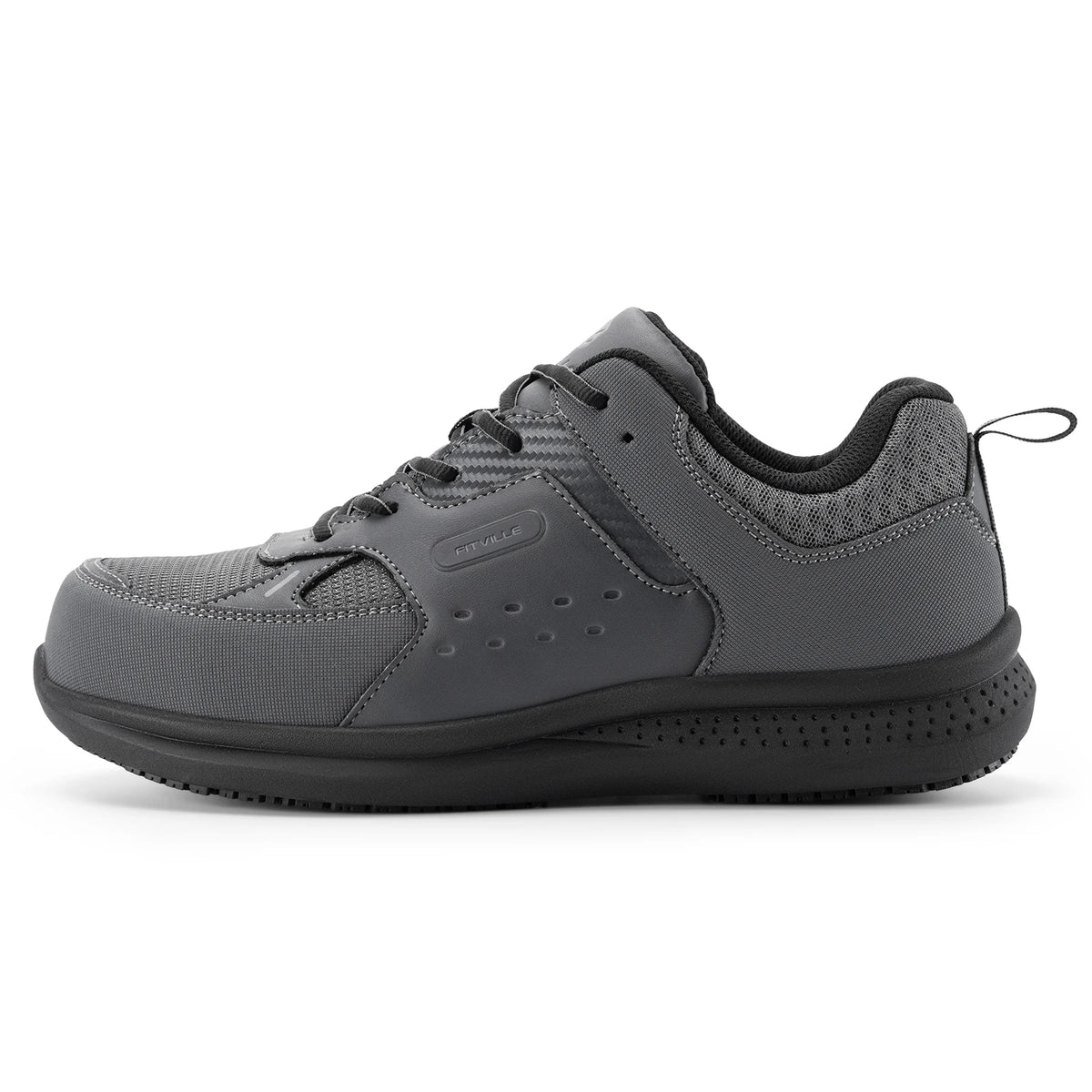 Fittington Men's Steel-Toe Work Shoes