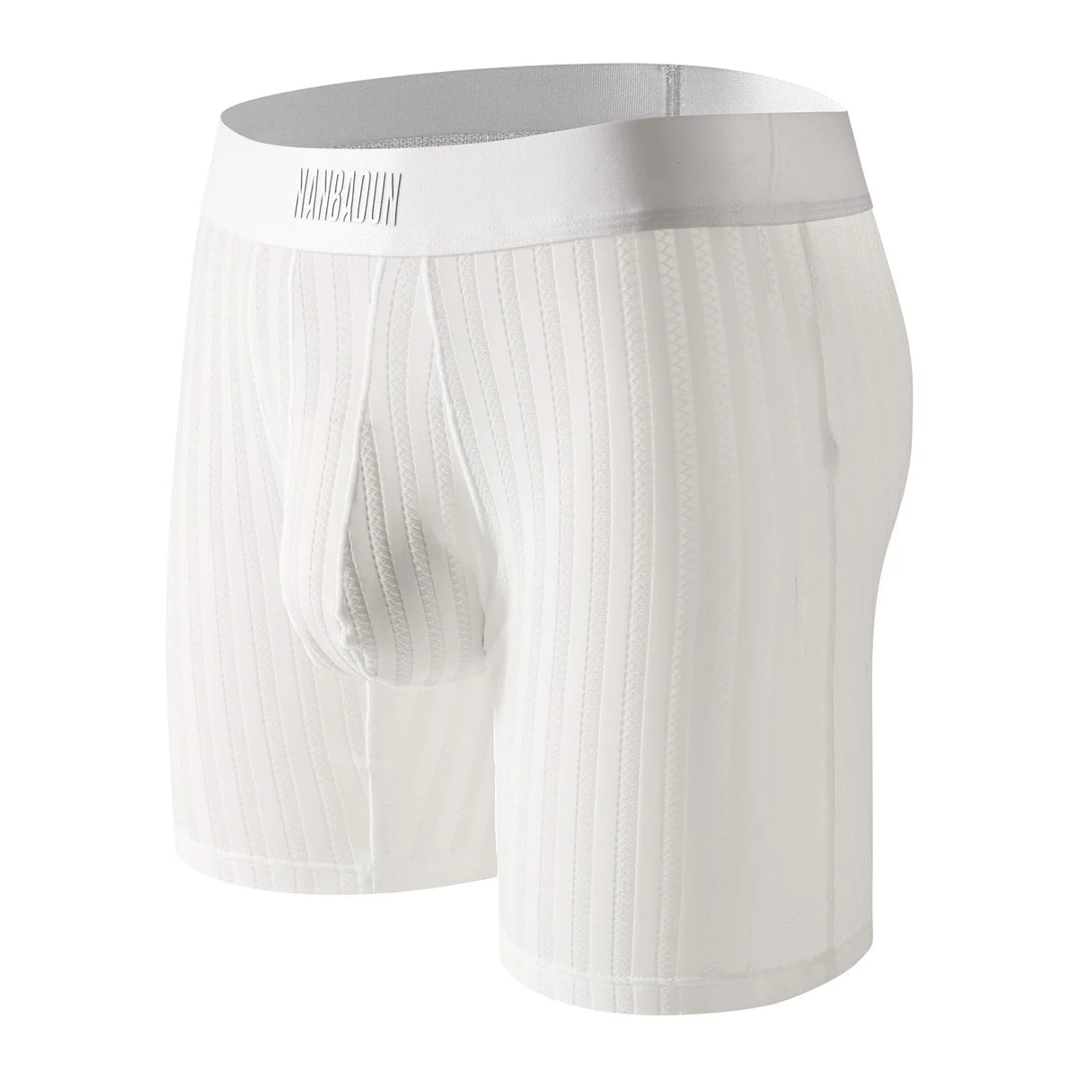 Men's Boxers Thin Semi Transparent Ice Silk Underwear Man Panties Solid Breathable Boxer Shorts Extended Leg Underpants M-XXL
