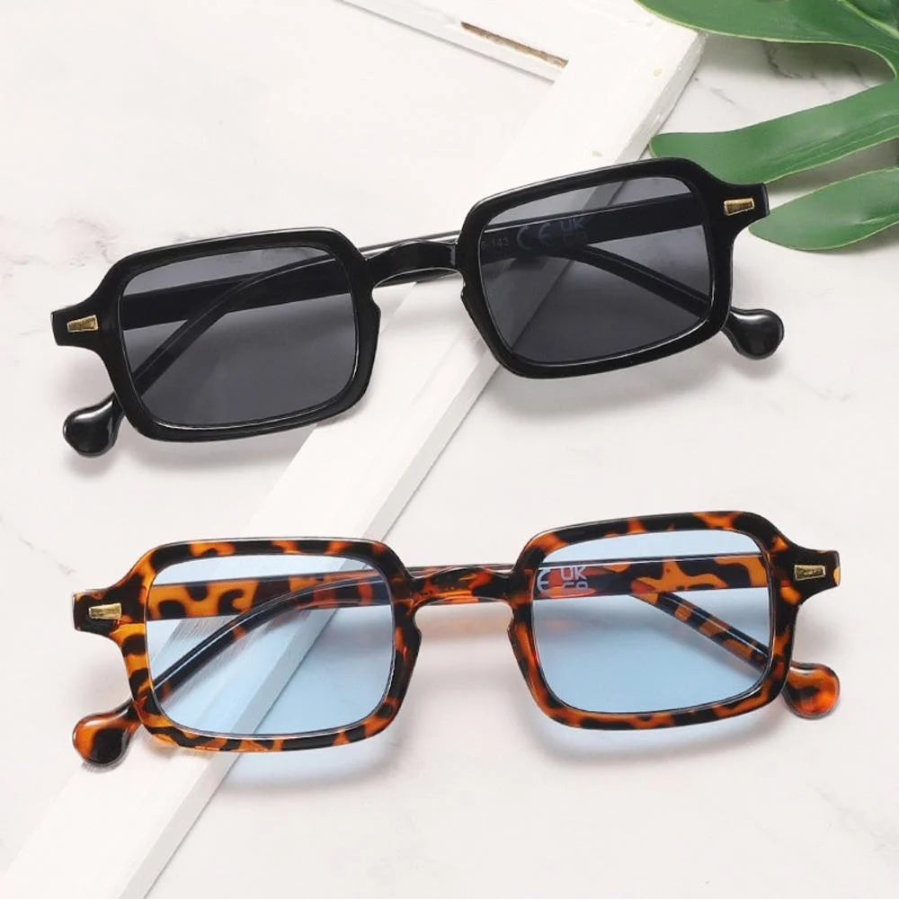 Rivet Rectangle Sunglasses