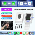CarlinKit 5.0 2Air Wireless CarPlay Android Auto Wireless Dongle For Car Radio With Wired CarPlay/Android Auto WIFI USB Port