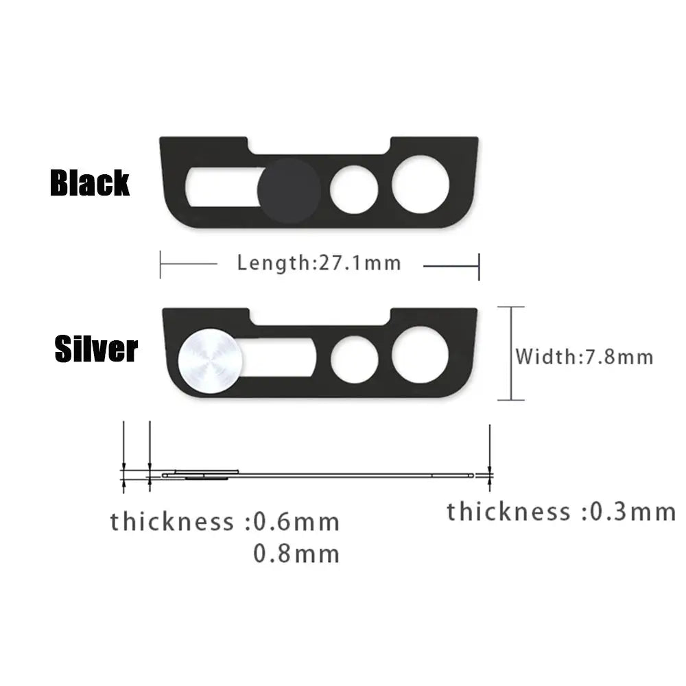 Phone Lens Metal Accessories Privacy Cap Lens Sticker Webcam Cover Front