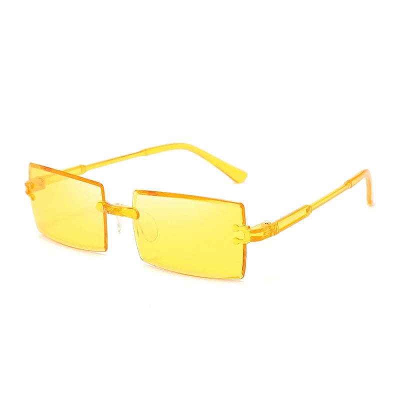 Rivet Rectangle Sunglasses