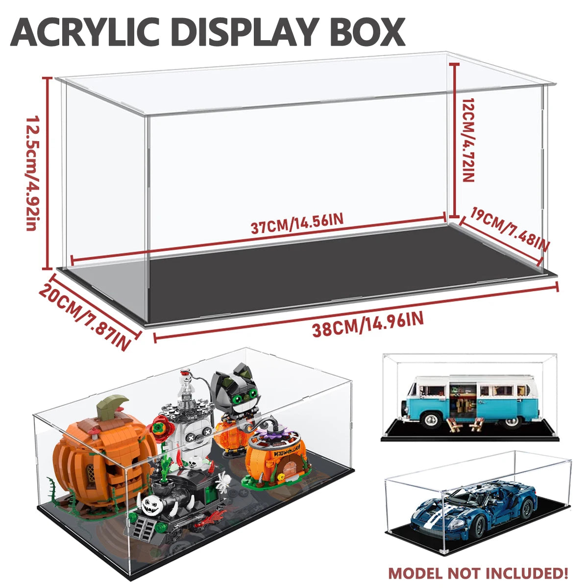 1:14 Scale Transparent Acrylic Display Box, Suitable For Protecting And