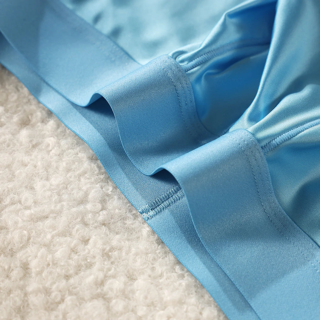 Men's Glossy Breathable Boxer Briefs