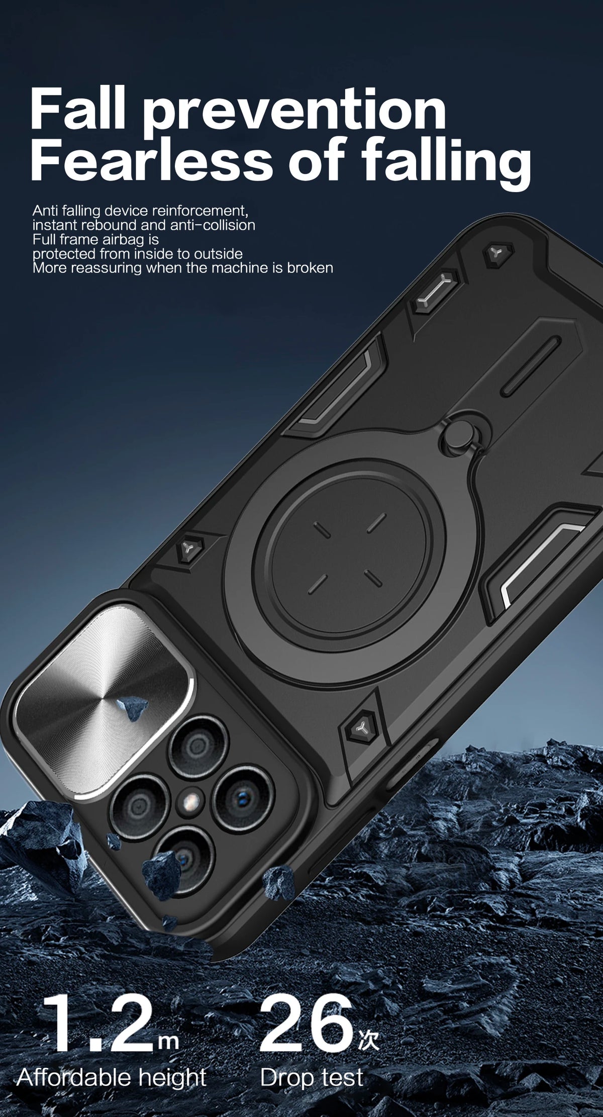 Magnetic Ring Phone Case for Honor Models