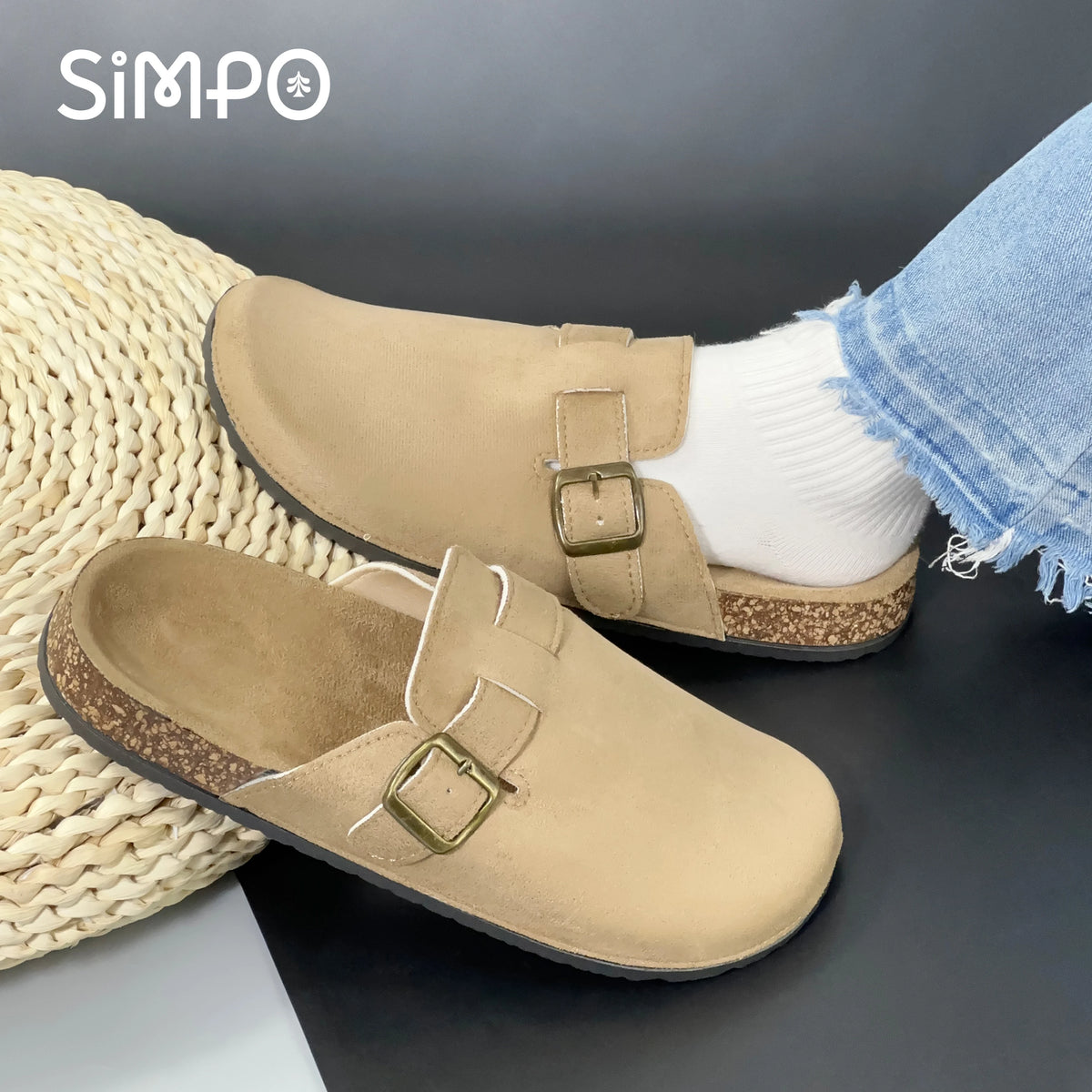 Cork-Style Casual Slippers & Sandals