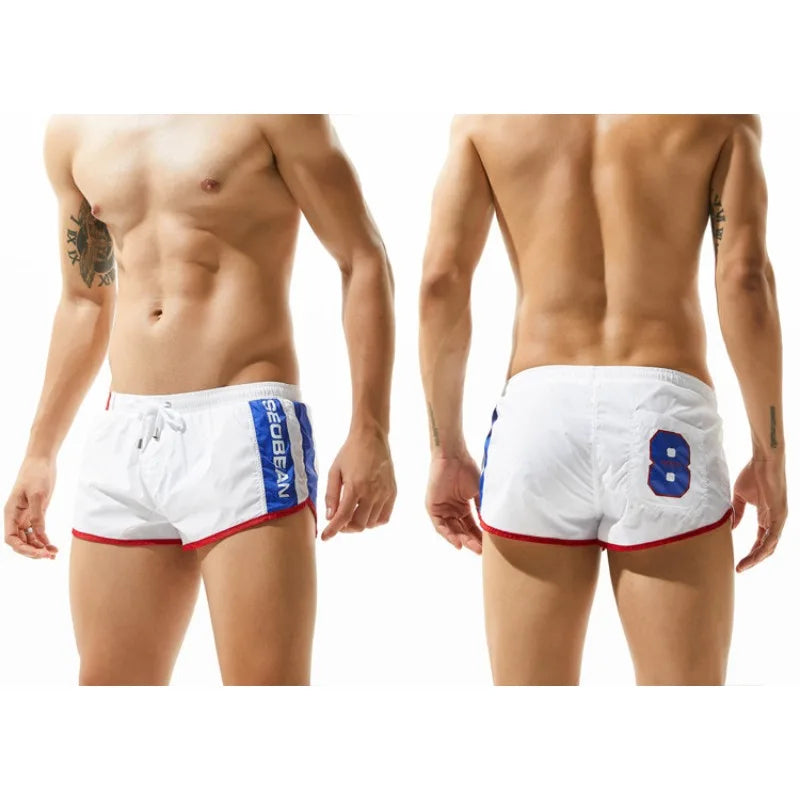 SEOBEAN Shorts Mens Boxers Shorts Male Brand Board Shorts Men's Short Leisure Fitness Fashion Jogger 4 Colors Summer Beachwear