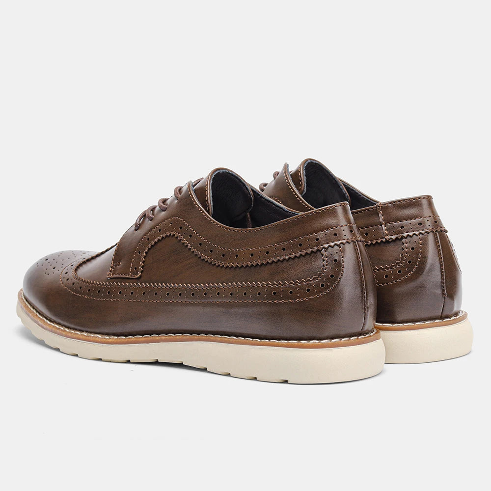 Men's Lace-Up Leather-Style Shoes