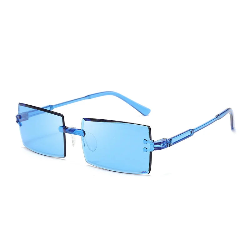 Rivet Rectangle Sunglasses