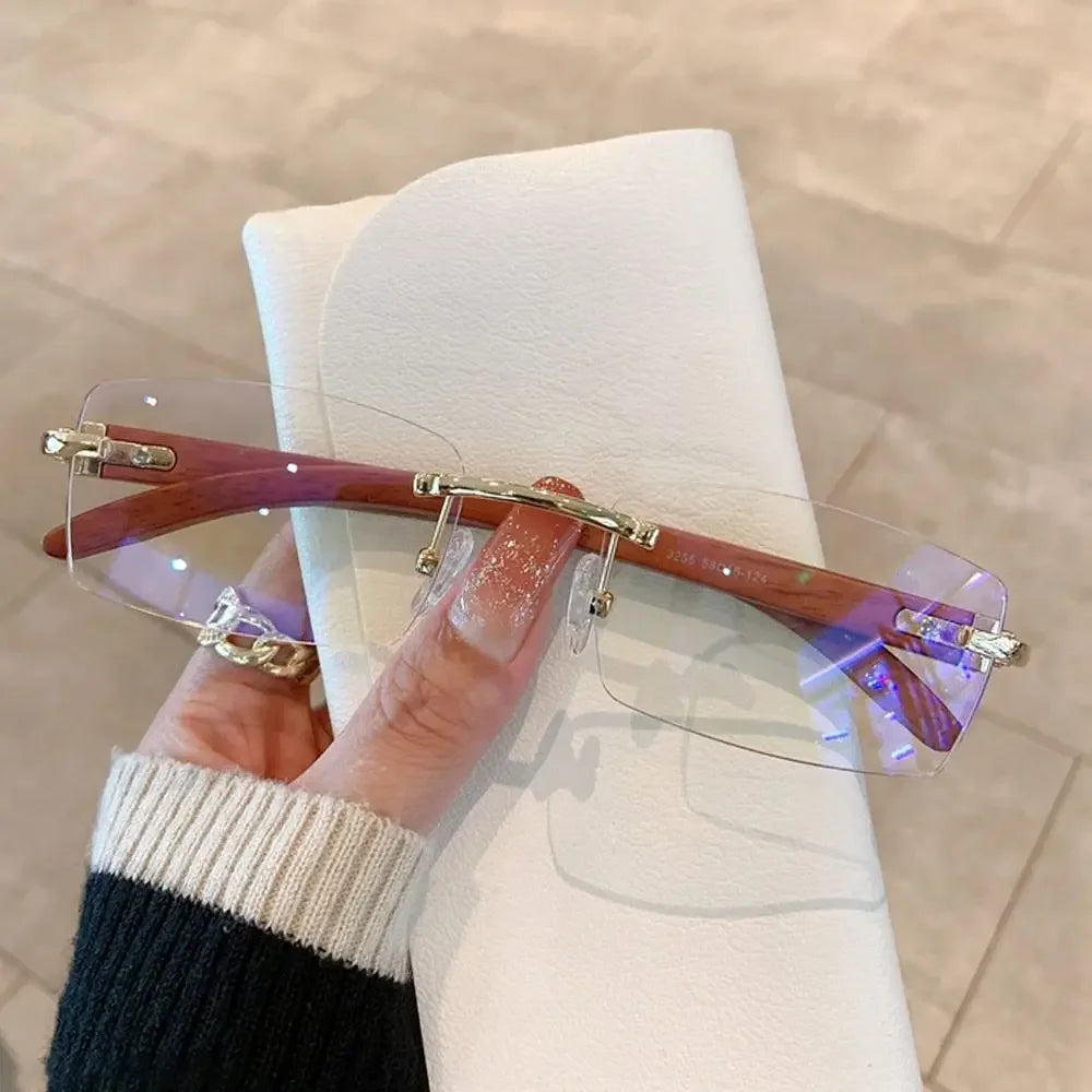Rimless Rectangle Sunglasses