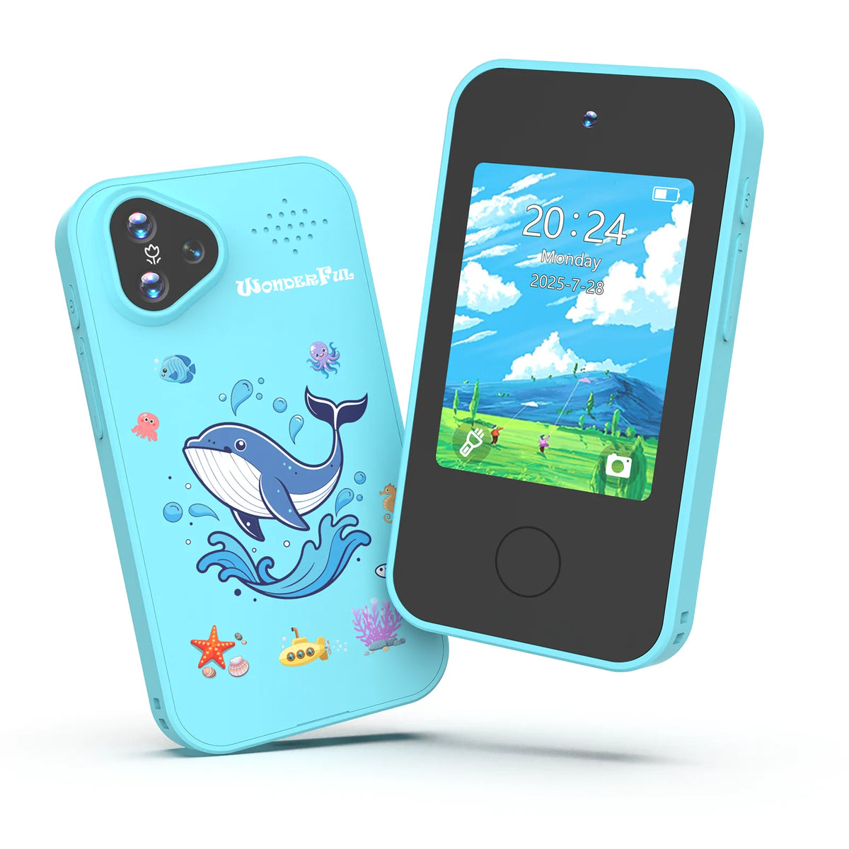 Smart Phone Toy For Kids Touchscreen Dual Camera HD Educational Game