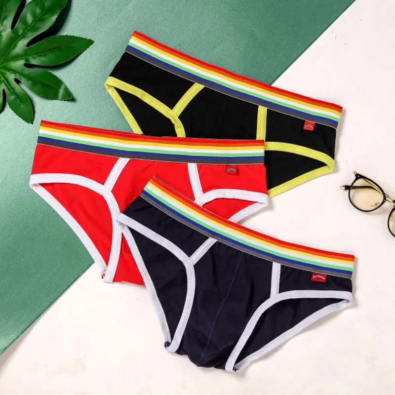 Rainbow-Waist Cotton Briefs