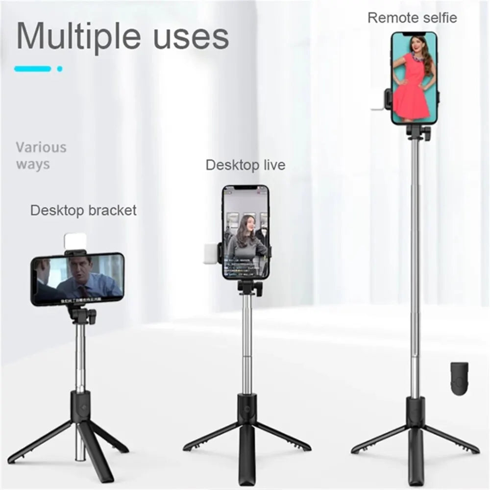 Bluetooth Selfie Stick & Mini Tripod with Remote
