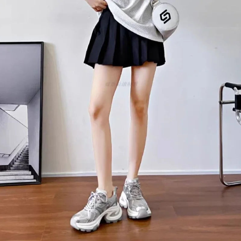 Athletic Woman Sneakers Sports Designer Vulcanized Shoe Trends On Sale