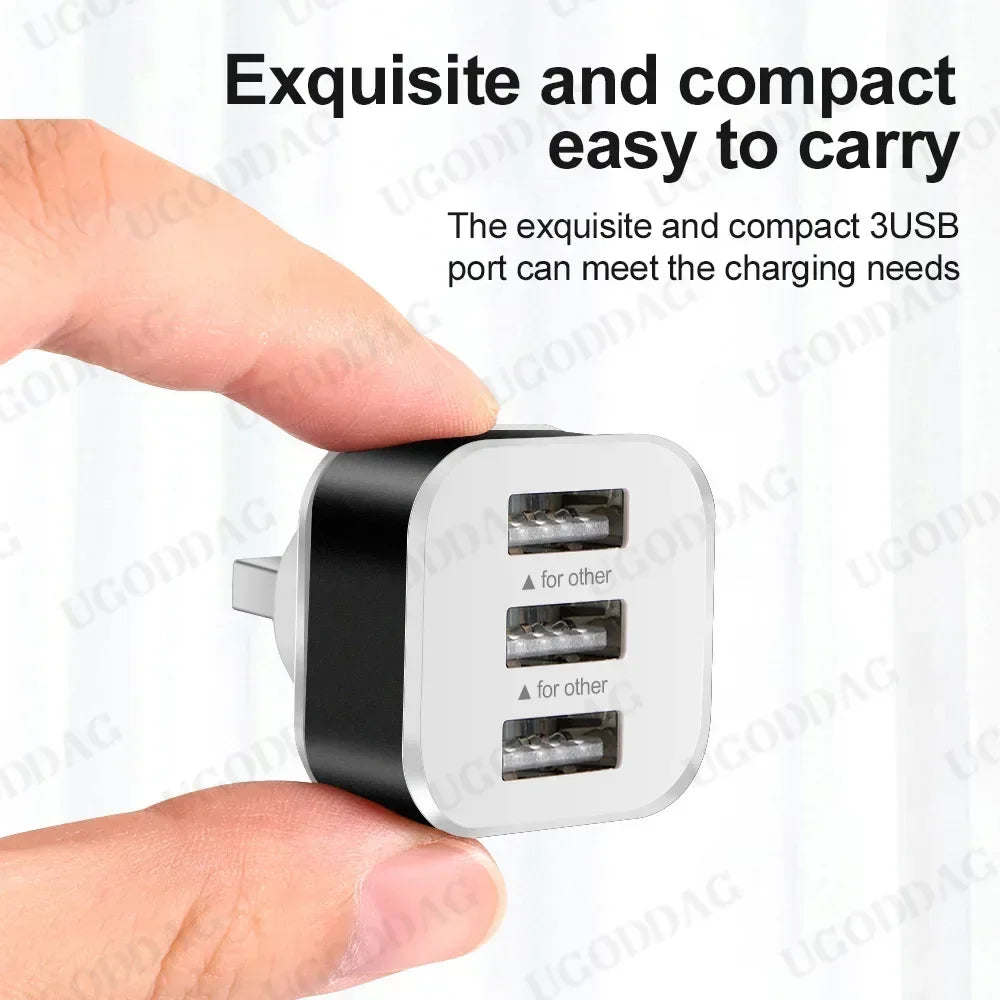 Car USB HUB Charging Extender 2.0 3-Port Extended Usb Splitter With