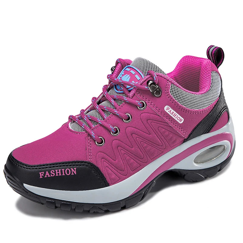 Women's Waterproof Platform Hiking Sneakers