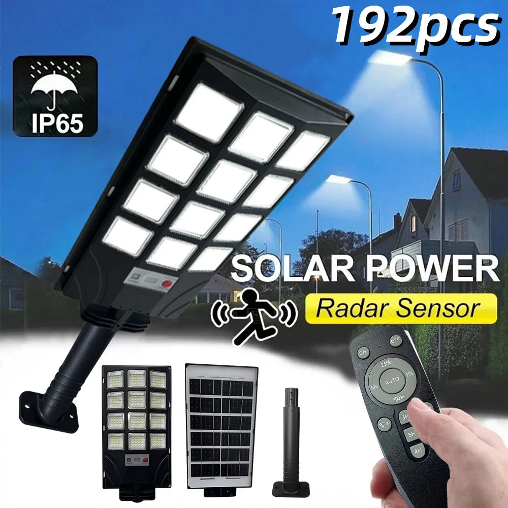 2X 3000LM Super Powerful LED Solar Light Outdoor IP65 Motion Sensor Super Bright Outdoor Solar Wall Lamp Garden Street Spotlight