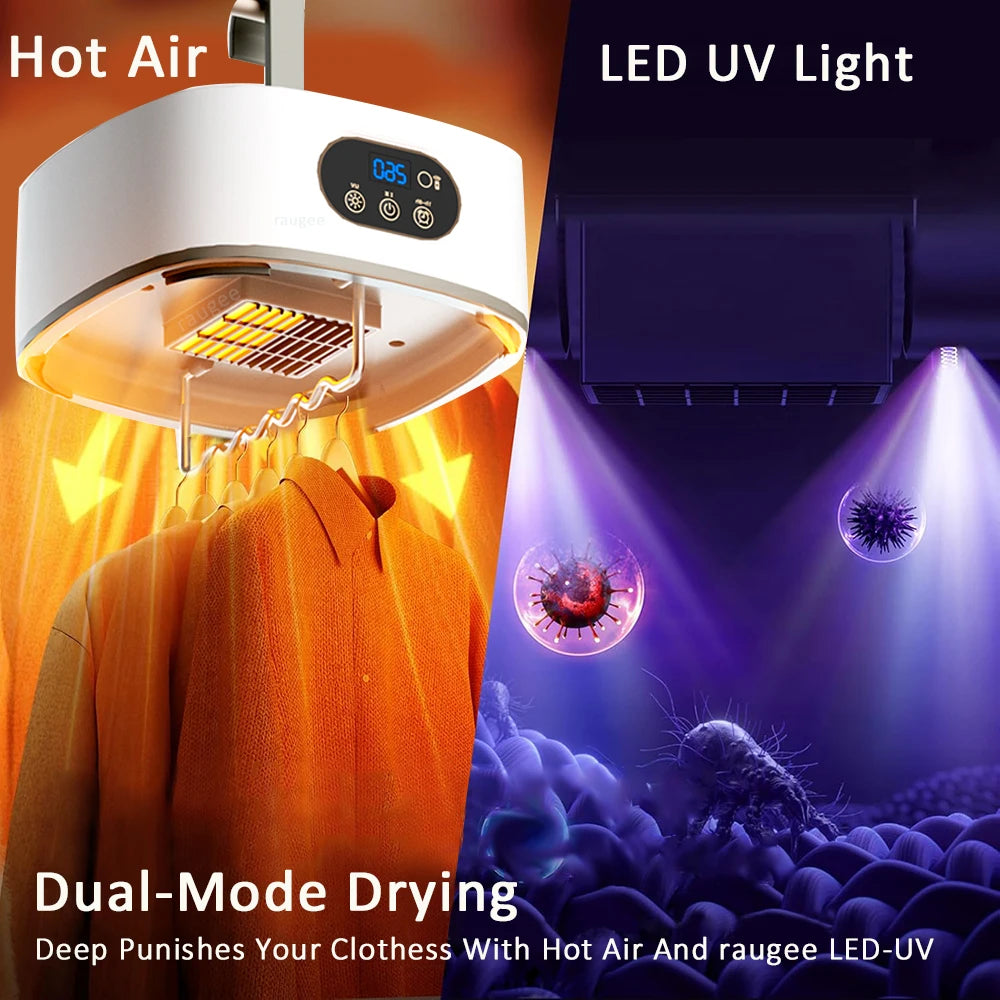 Portable Clothing Dryer Electric Clothes Dryer UV Sterilization Laundry