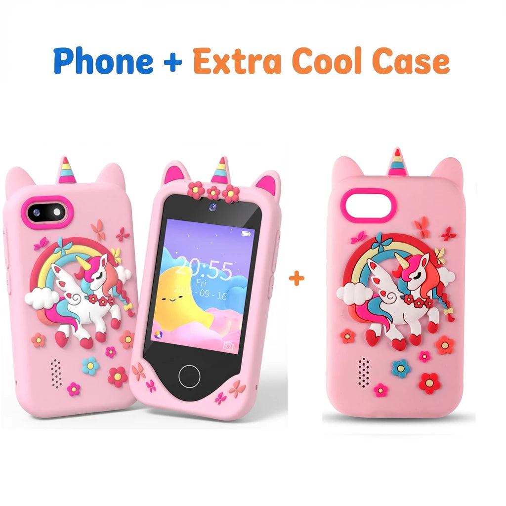 Kids Smart Toy Phone 44 Puzzle Games MP3 Player Camera Touchscreen