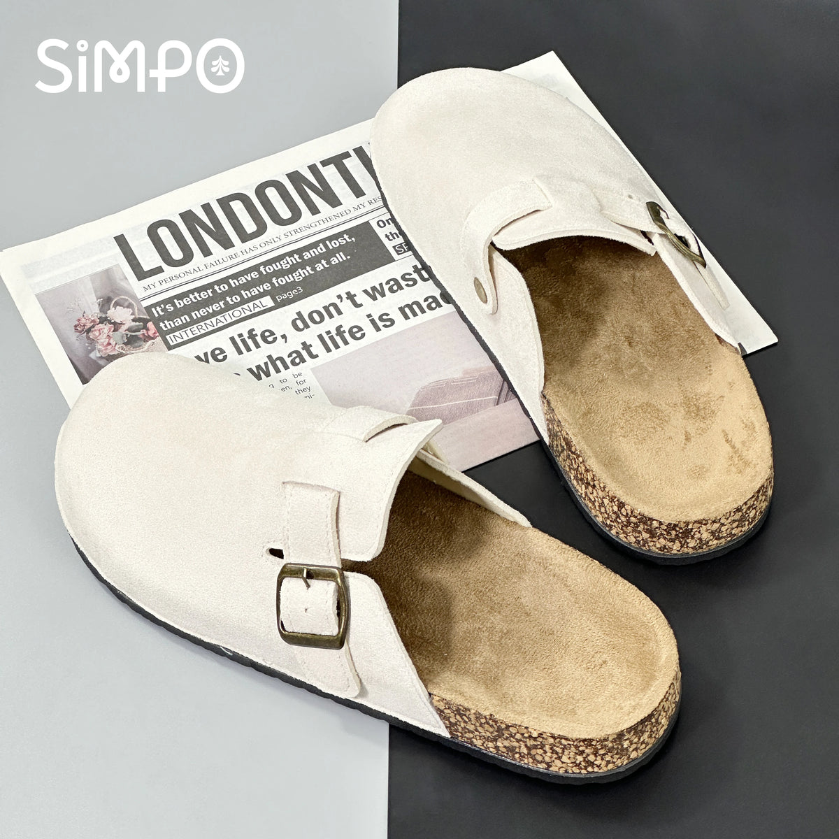 Cork-Style Casual Slippers & Sandals