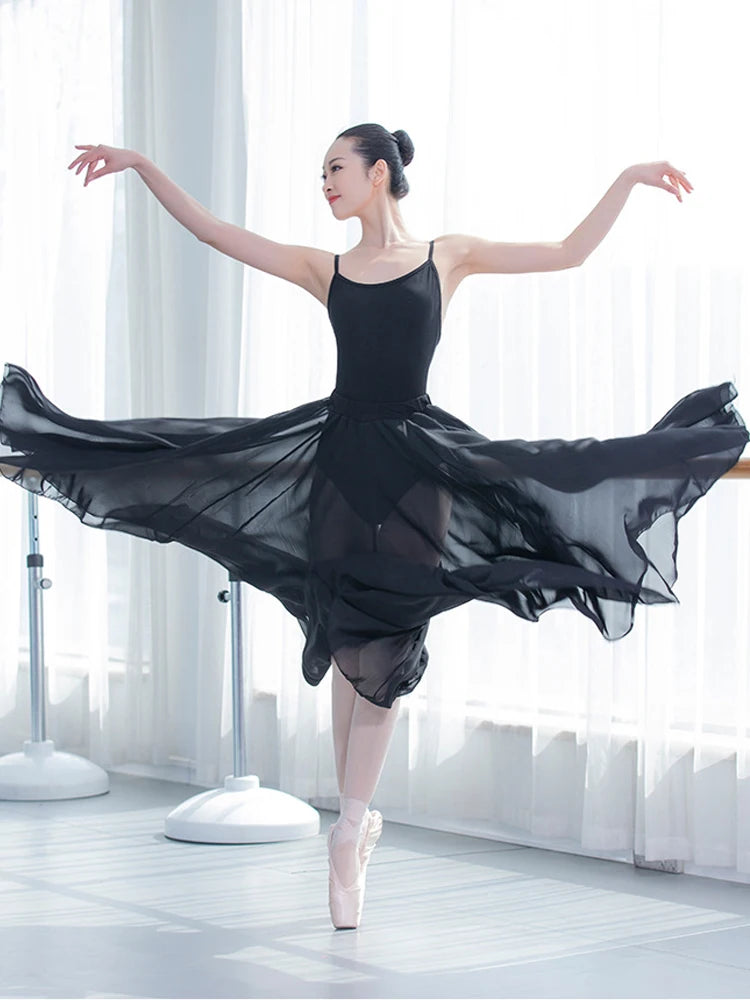 Ballet Practice Costume, Ballet Dance Dress, Full-Skirted Dance Practice