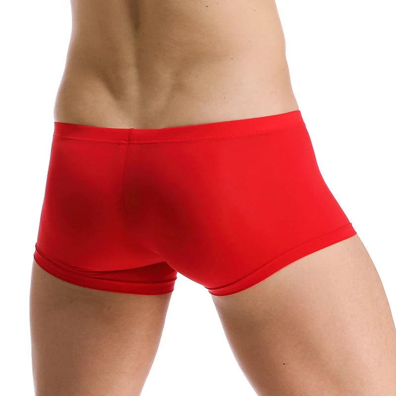 Men's Seamless Silky Boxer Briefs