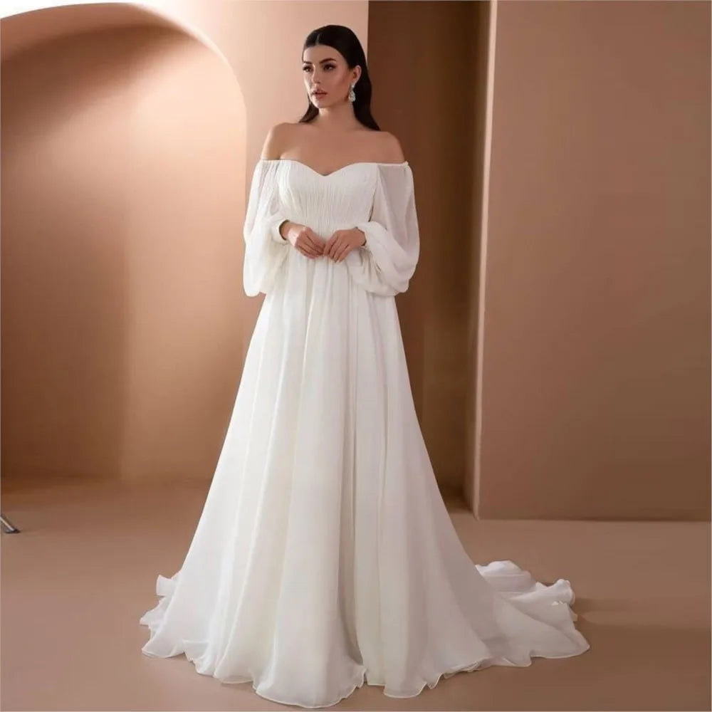Dresses For Woman Vestidos Solid Color Slim Robe Evening Dress One Line