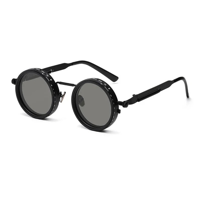 Round Adjustable-Lens Sunglasses