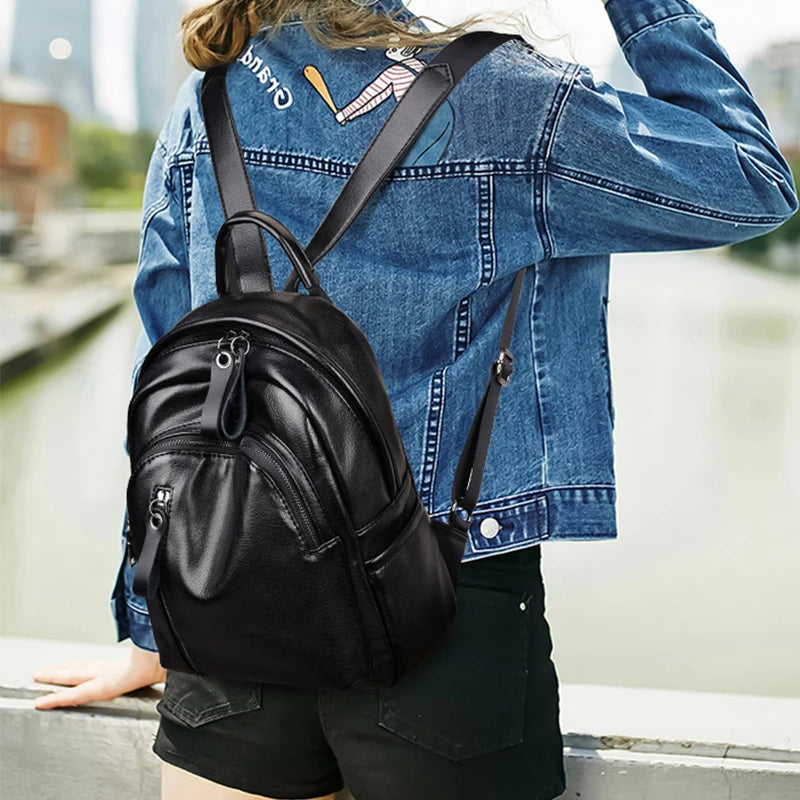 Women Backpack Fashion Anti-theft Travel Back Pack Luxury Designer Casual Lides Shoulder Bags High Quality School Bag Sac A Dos