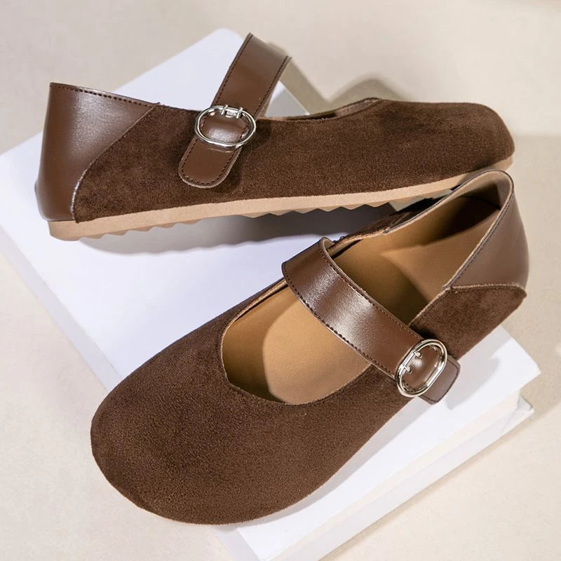 Women's Wide-Fit Mary Jane Flats
