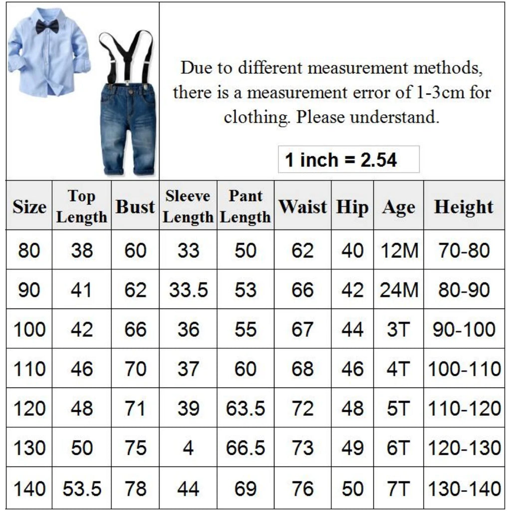 Spring Autumn Gentleman Outfit 1 2 3 4 5 6 7Years Boy Solid Long Sleeve