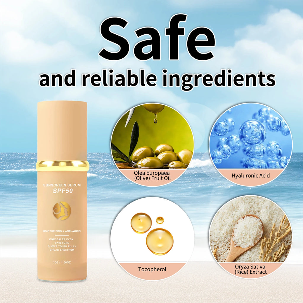 Sunscreen Liquid Foundation Waterproof Sweatproof Concealer Skin Tone