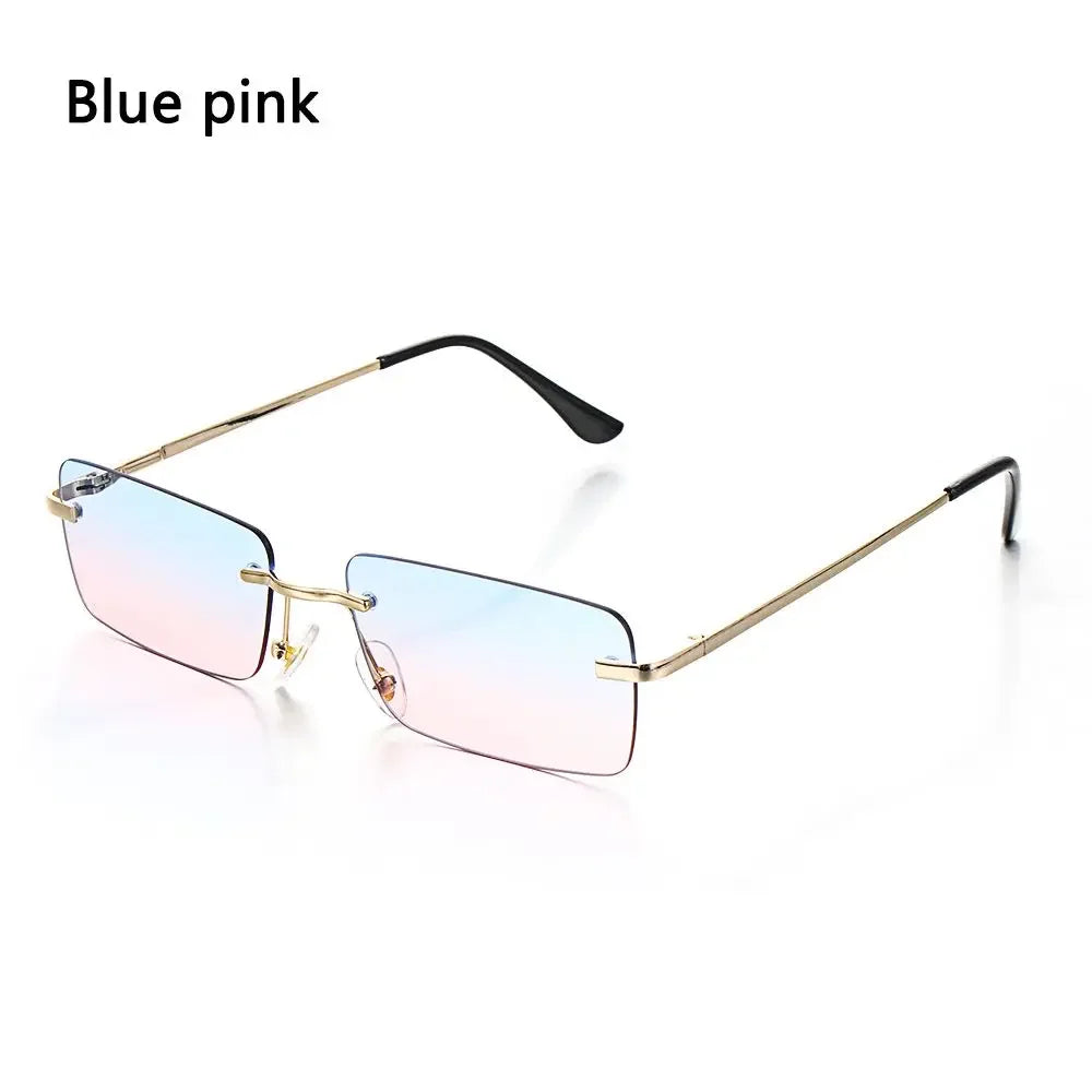 Rimless Rectangle Sunglasses