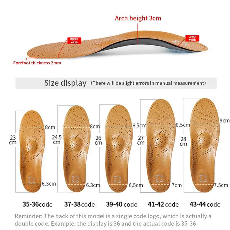 Arch-Support Shoe Insoles