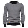 2026 Fashion Spliced Knitted Sweaters for Men Casual Warm O-neck High Quality Pullovers Autumn Winter Fashion Knitwear Tops Male