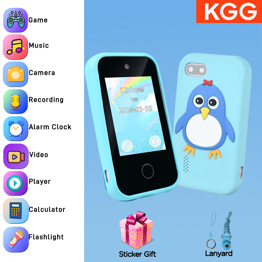 Kids Smart Phone For Girls Boys Kids Cell Phone Toys Dual Camera Music