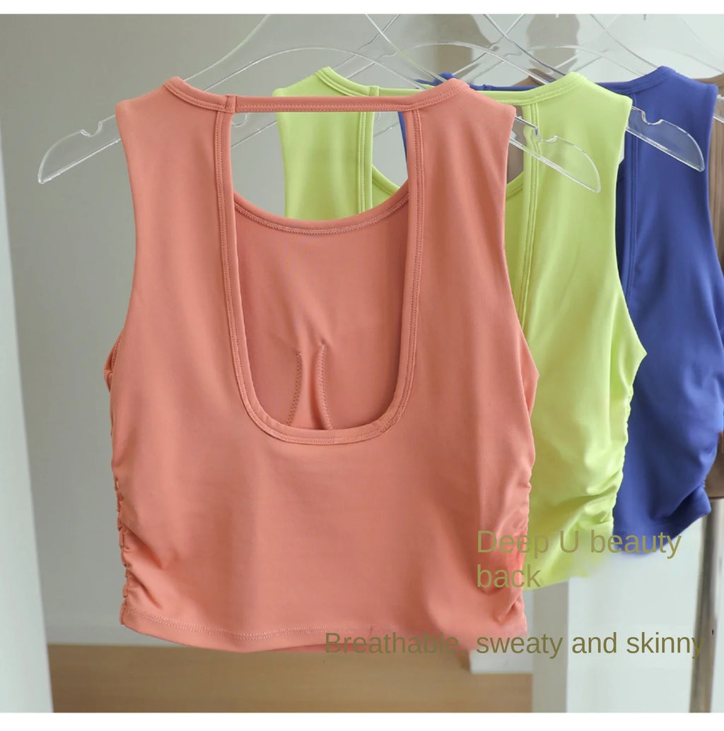 Women's Sleeveless Workout Crop Top