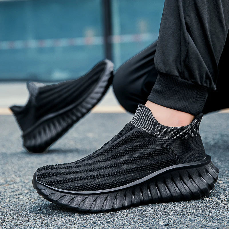 Men'S One Foot Walking Shoes Anti Slip Running Shoes, Breathable Thick