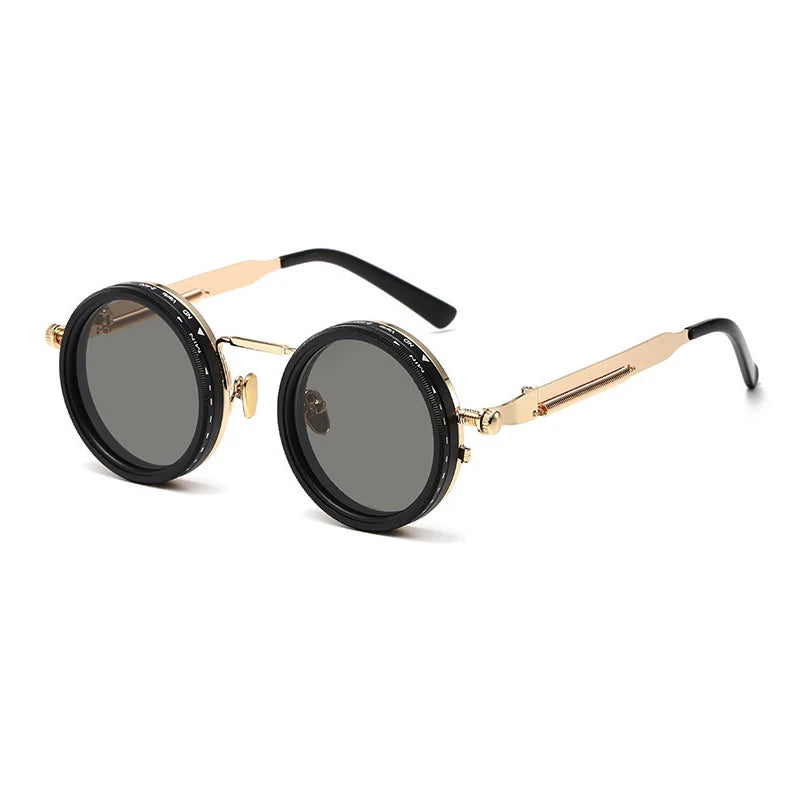 Round Adjustable-Lens Sunglasses