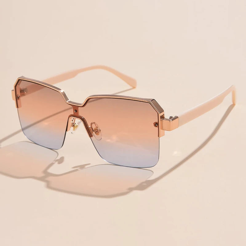 Frameless Square Sunglasses