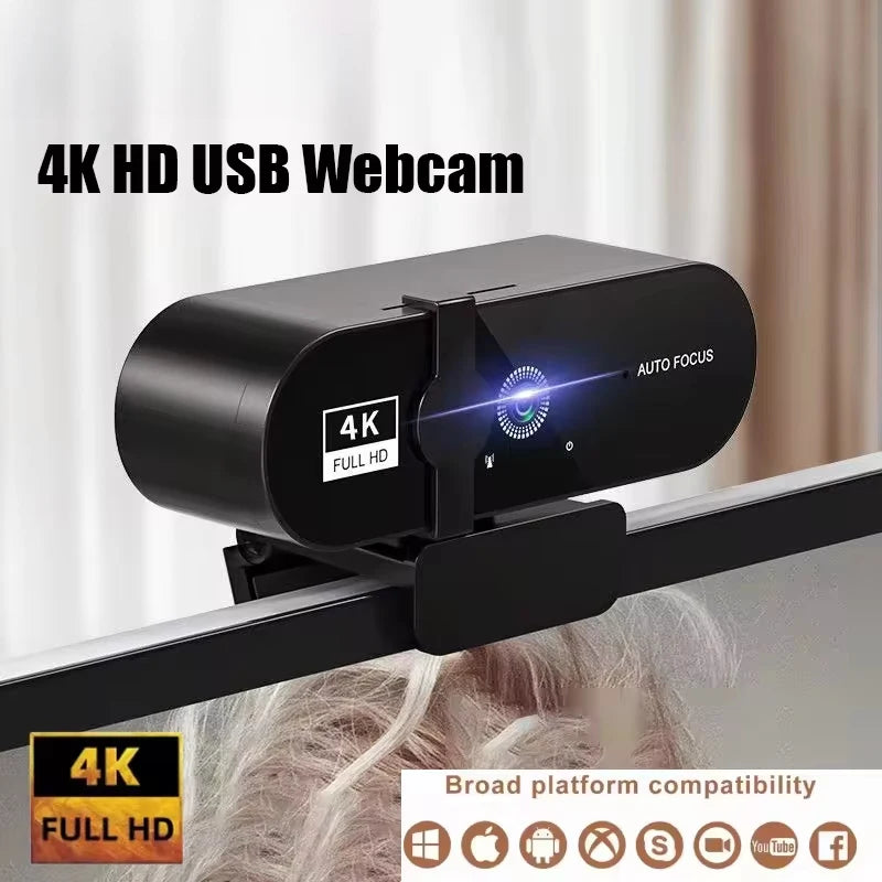 NEW Webcam 1080P Mini Camera 2K Full HD Webcam with Microphone 30fps USB Web Cam for Auto Focus PC Laptop Video Shooting Camera