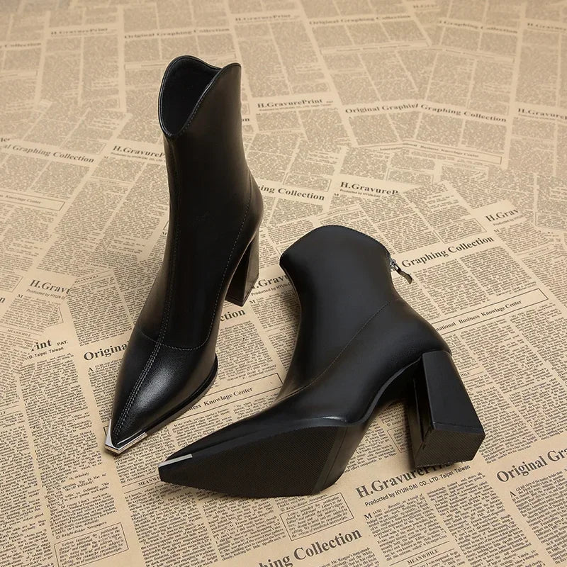 Women's Pointed-Toe Ankle Boots