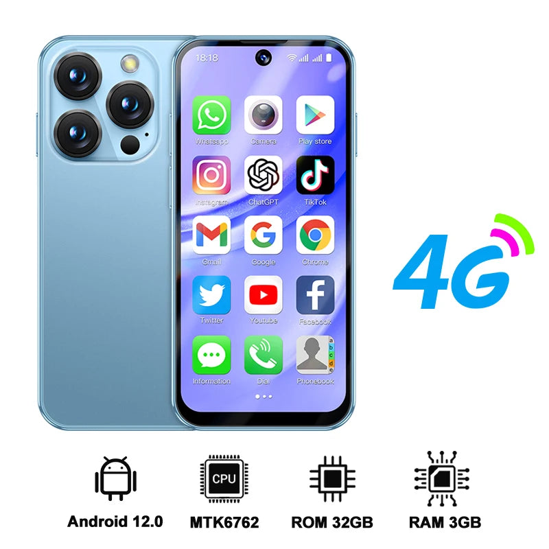 SERVO 19PRO 4G Network Mini Smartphone Android12 OS RAM 6GB ROM 128GB