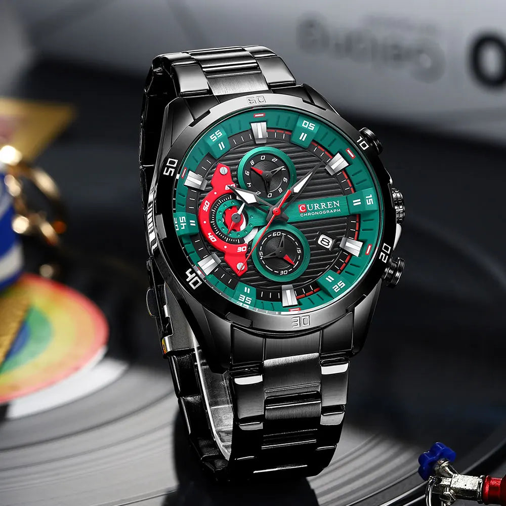 Men's Stainless Steel Chronograph Watch