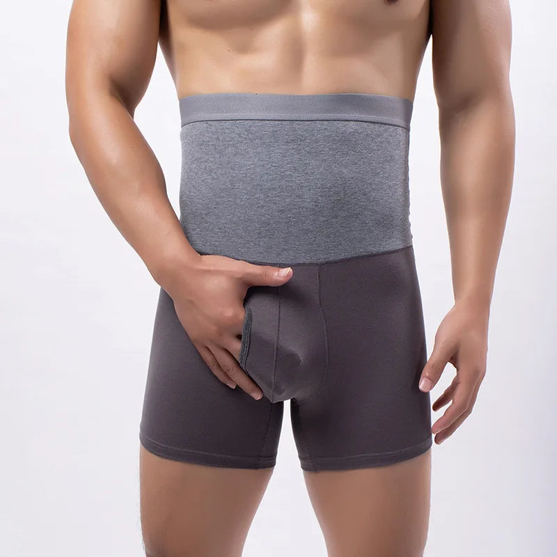 Men's Thermal High-Waist Boxer Shorts