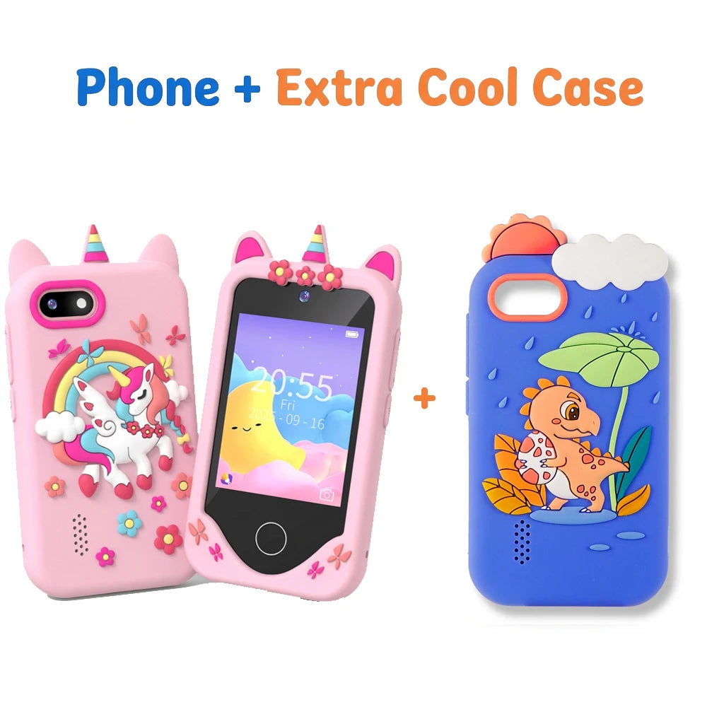 Kids Smart Toy Phone 44 Puzzle Games MP3 Player Camera Touchscreen